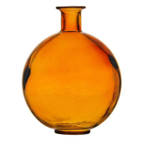 Vase Amber recycled glass 20 x 20 x 25 cm