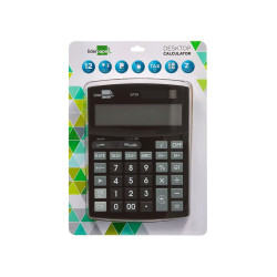 Calculator Liderpapel XF30 Black Plastic