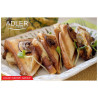 Sandwich Maker Adler AD 3015 Black Multicolour Silver 750 W