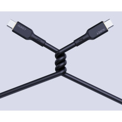 USB-C Cable Aukey CB-SCC102 Black 1,8 m