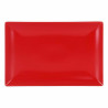 Serving Platter La Mediterránea Ming II Red Rectangular 34 x 22 x 2,5 cm (6 Units) (34 x 22 x 2,5 cm)