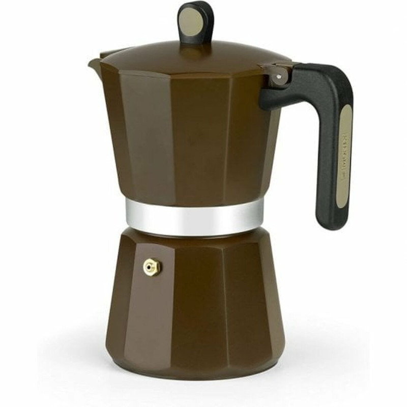 Italian Coffee Pot Monix M671006 Brown Aluminium 320 ml