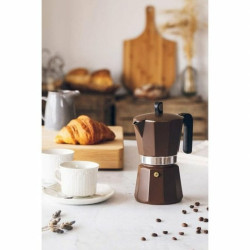 Italian Coffee Pot Monix M671006 Brown Aluminium 320 ml