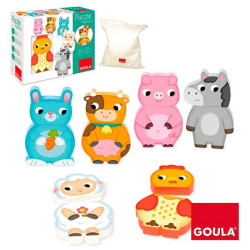 Personalisable Wooden Puzzle Goula Goula 455245 (12 pcs)