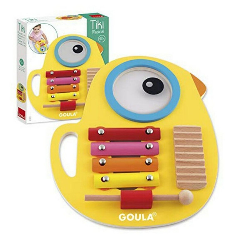 Musical Toy Goula D53132 Yellow Wood