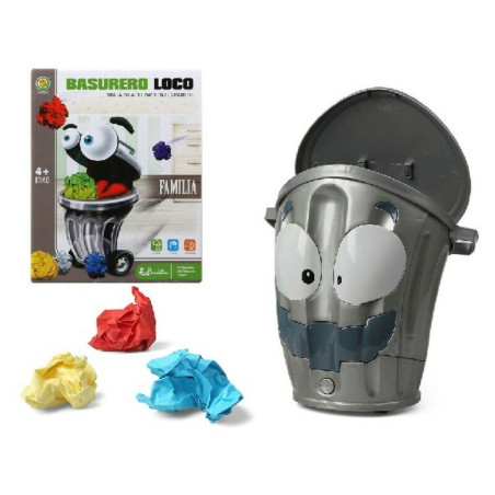 Educational Game Crazy garbage man Grey (27 x 21 cm)