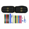 Backpack Pencil Case F.C. Barcelona M747 Black 12 x 23 x 5 cm (33 Pieces)