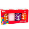 Set of stickers Apli Gomets 4 Pieces Multicolour Geometric shapes (4 Pieces)