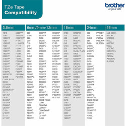 Laminated Tape for Labelling Machines Brother TZE-731 Black/Green 12 mm