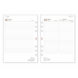 Diary Refill Finocam Open R1098 2024 White 15,5 x 21,5 cm