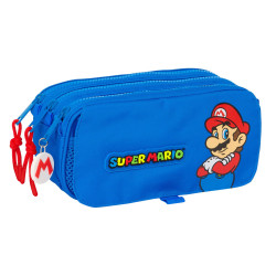 Double Carry-all Super Mario Play Blue Red 21,5 x 10 x 8 cm