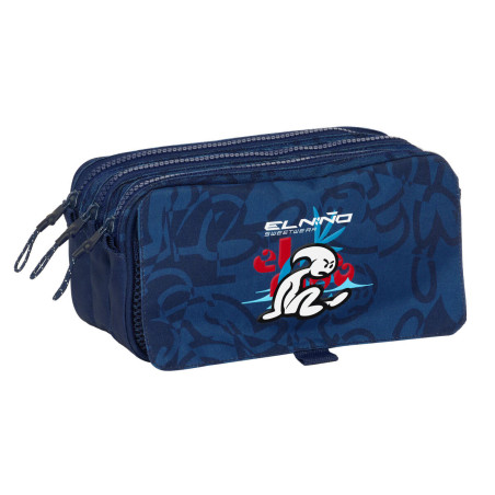 Triple Carry-all El Niño Paradise Navy Blue 21,5 x 10 x 8 cm