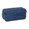 Triple Carry-all Benetton Denim Blue 21,5 x 10 x 8 cm