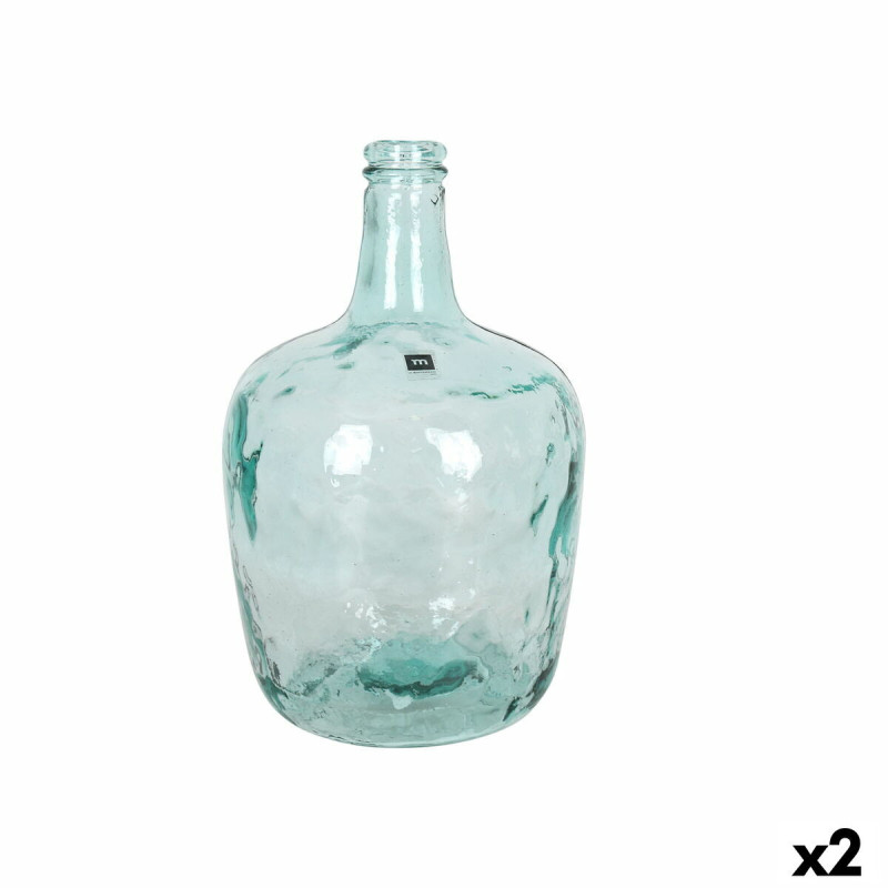 Decorative container La Mediterránea Apple Glass Ø 23 x 36,8 cm (2 Units)