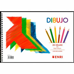 Drawing Pad ENRI White A4+ 20 Sheets (10 Units)