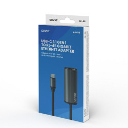 USB-C to Ethernet Adapter Savio AK-56