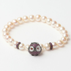 Ladies' Bracelet Lancaster JLA-BR-OWL-5-WH 16 mm