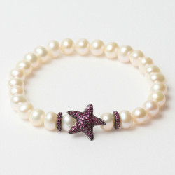 Ladies' Bracelet Lancaster JLA-BR-STAR-5-WH 16 mm