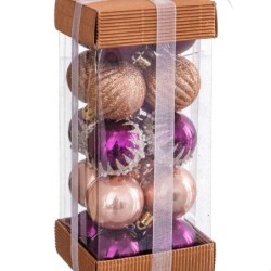 Christmas Baubles Multicolour PVC 5 x 5 x 5 cm (20 Units)