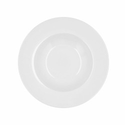 Deep Plate Bidasoa Glacial Ceramic White (23,5 cm) (Pack 6x)