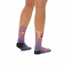 Sports Socks Asics Run Crew Purple Unisex