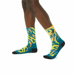 Sports Socks Asics Run Crew Yellow Unisex