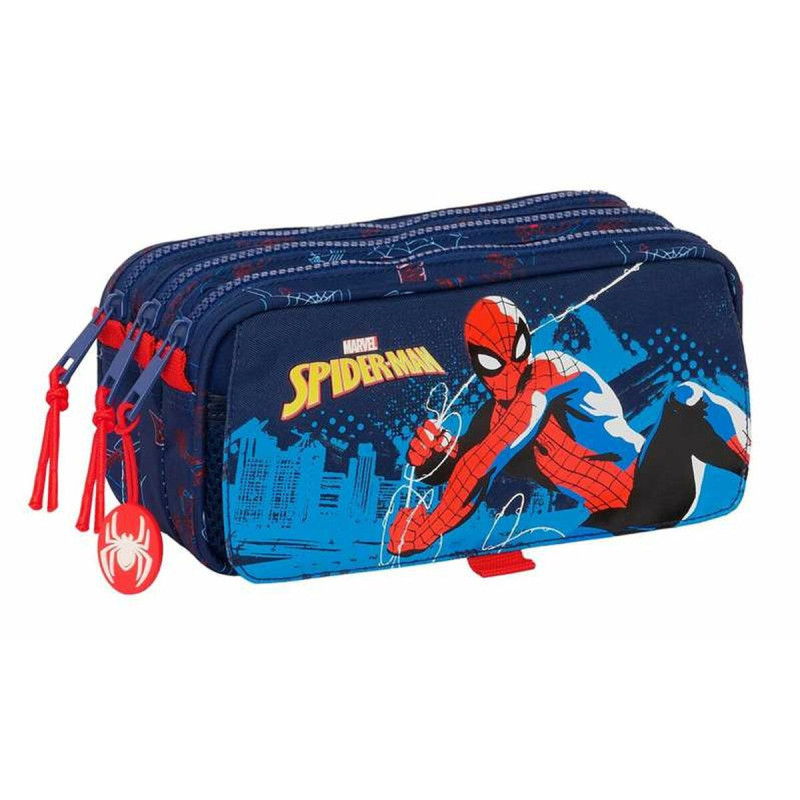 Triple Carry-all Spider-Man Blue 21,5 x 10 x 8 cm