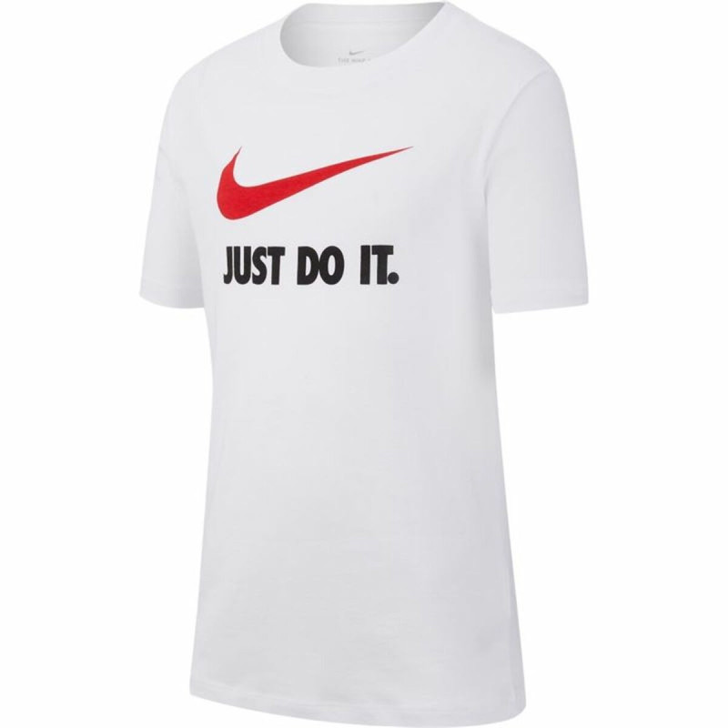 Child's Short Sleeve T-Shirt Nike Sportswear White