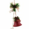 Christmas bauble Red Multicolour Metal Plastic Fibre Hoods 14 x 9 x 47 cm