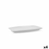 Serving Platter Quid Gastro Ceramic White (30,5 x 19,5 x 2,5 cm) (Pack 4x)