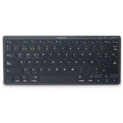 Keyboard Nilox NXKB01B Black Spanish Qwerty