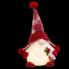 Christmas bauble White Red Plastic Fabric 18 x 12 x 30 cm