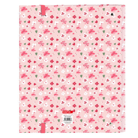 Ring binder Vicky Martín Berrocal In bloom Pink 27 x 32 x 3.5 cm