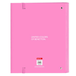 Ring binder Benetton Spring Sky blue 27 x 32 x 3.5 cm