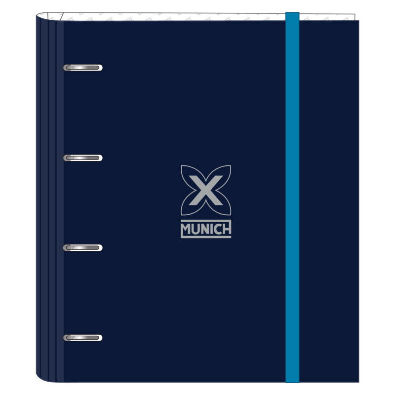 Ring binder Munich Nautic Navy Blue 27 x 32 x 3.5 cm