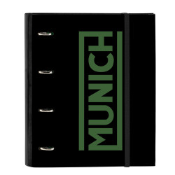 Ring binder Munich Caviar Black 27 x 32 x 3.5 cm