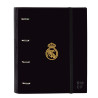 Ring binder Real Madrid C.F. Black 27 x 32 x 3.5 cm