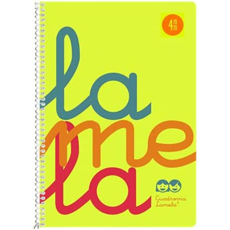 Notebook Lamela fluoride Quarto 5 Pieces 80 Sheets