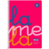 Notebook Lamela fluoride Quarto 5 Pieces 80 Sheets