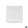 Set of reusable plates Algon White Plastic 18 x 18 x 1,5 cm (36 Units)