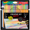 Set of Felt Tip Pens Stabilo Point 88 & Pen 68 Creative Arty Multicolour