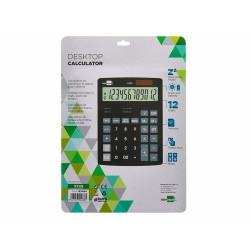 Calculator Liderpapel XF29 Black Plastic