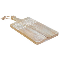 Cutting board 21 x 40,5 x 3 cm White Mango wood