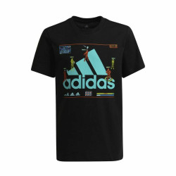 Child's Short Sleeve T-Shirt Adidas Gaming Graphic Black