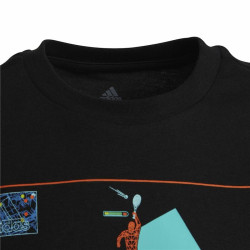 Child's Short Sleeve T-Shirt Adidas Gaming Graphic Black