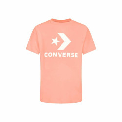 Unisex Short Sleeve T-Shirt Converse Standard Fit Center Front Large Salmon