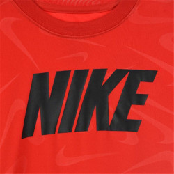 Child's Short Sleeve T-Shirt Nike Swoosh Toss Red