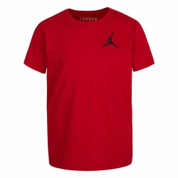 Child's Short Sleeve T-Shirt Nike Jordan Jumpamn Air EMB Red