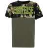 Child's Short Sleeve T-Shirt Converse Blocked Camo Yellow