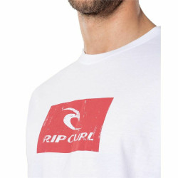 Men’s Short Sleeve T-Shirt Rip Curl Hallmark White Men